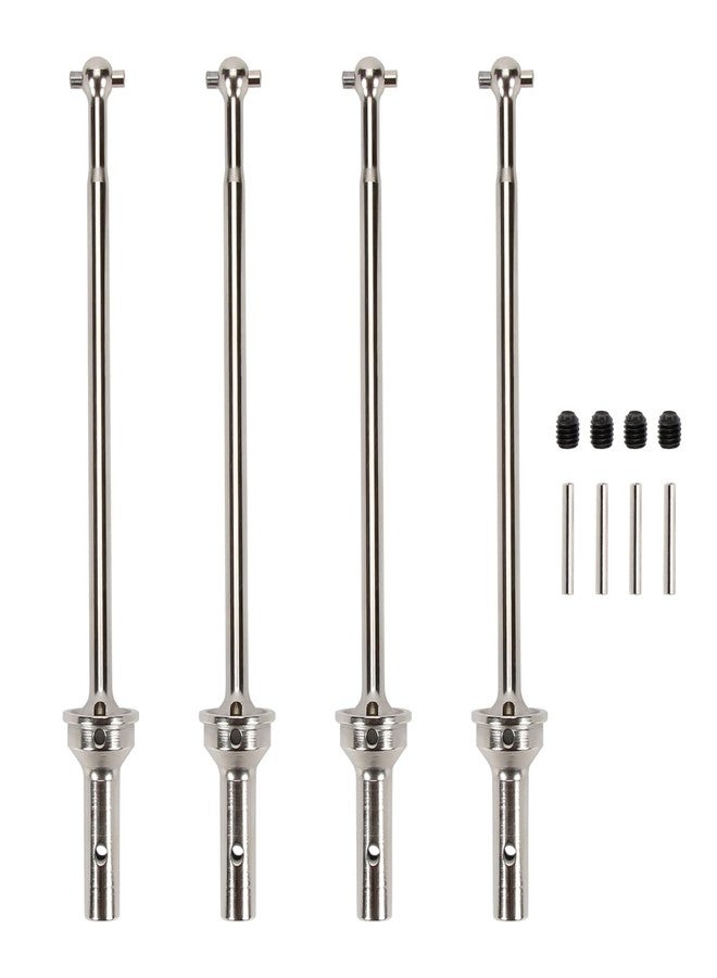 RCAWD CVD Driveshaft for ARRMA 6S, 1/7 Mojave 6S & Roller Upgrades Parts, 109mm #45 Steel Drive shafts w CVD AXLE Hop Ups for #ARA310954 Silver - Image 1